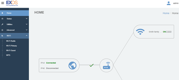 Select Wi-Fi Primary.  This screen will allow you to change your network name or SSID, and the Wi-Fi password.  